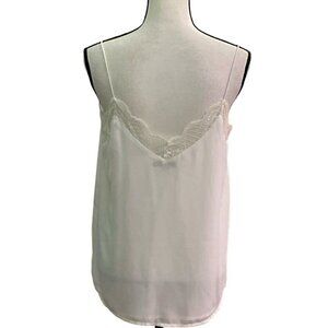 Wishlist Apparel Womens Cami Top Size M Ivory Spaghetti Strap Lace